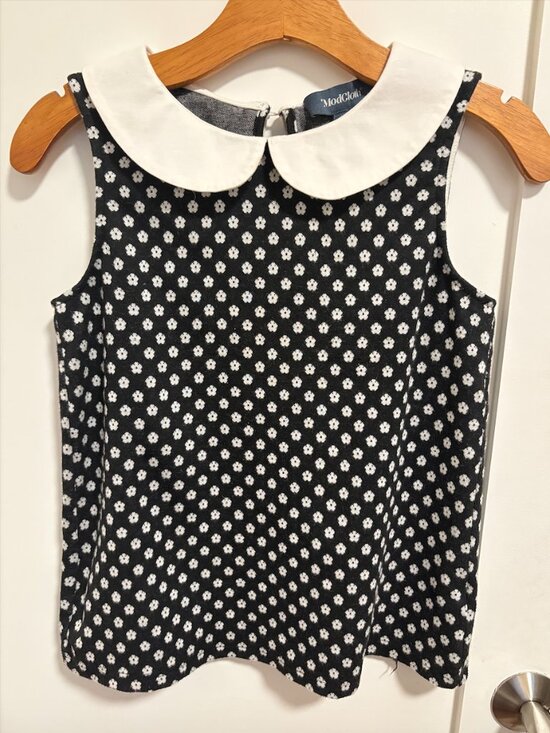 Modcloth Tops - ModCloth Retro Peter Pan Collar Sleeveless Blouse Small